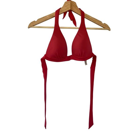 Victoria's Secret hot pink bikini top string women's size XS jelly padding - Picture 1 of 7